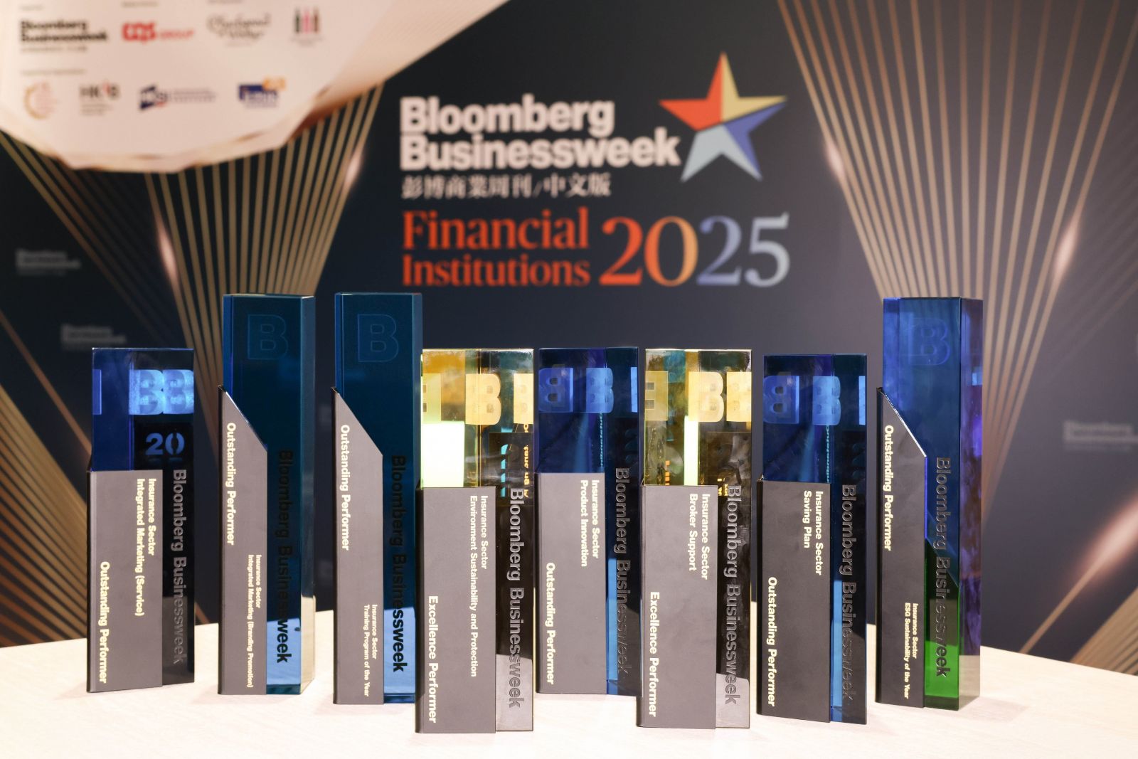 周大福人壽在《彭博商業周刊》「金融機構大獎 2025」中獲得八項殊榮